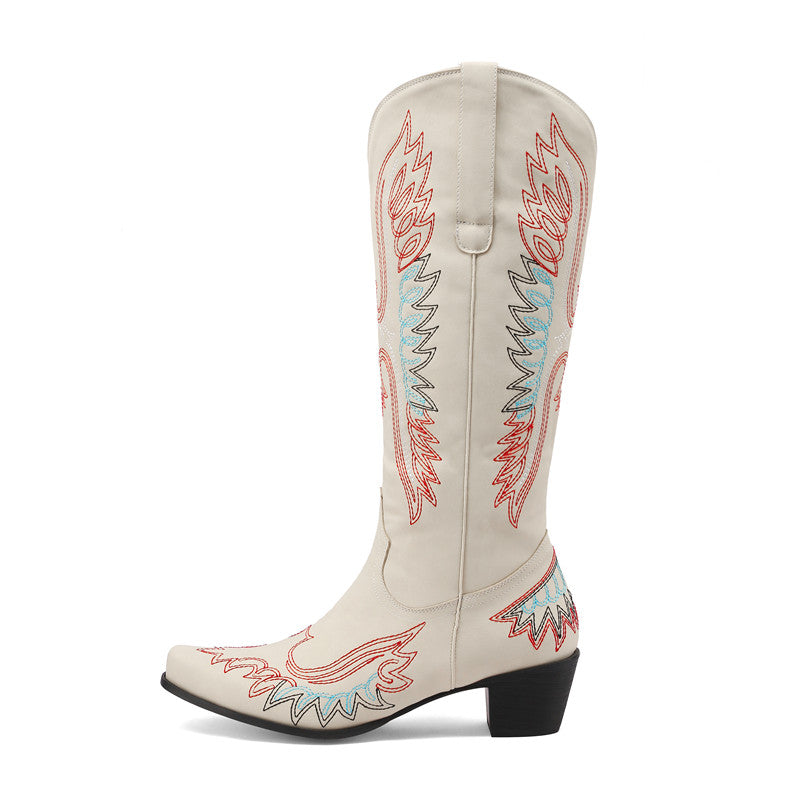Delia Knee High Cowgirl Boots