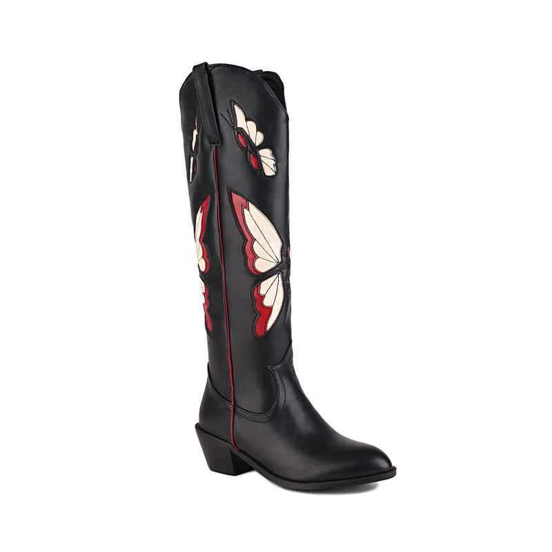 Red and Black Cowboy Boots