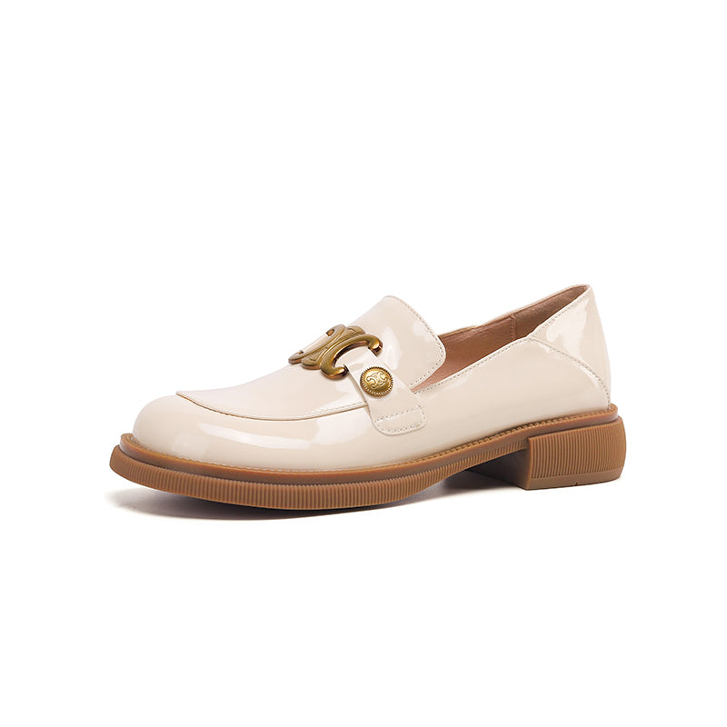 Womens Round Toe Penny Loafers Adalyn