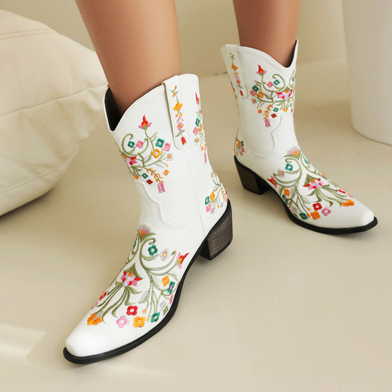Womens White Cowboy Boots