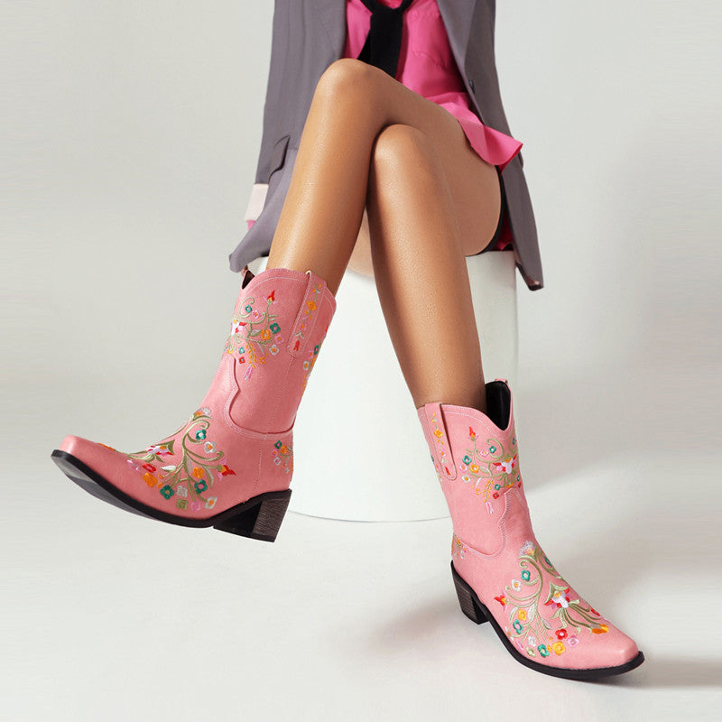 Pink Cowboy Boots Womens