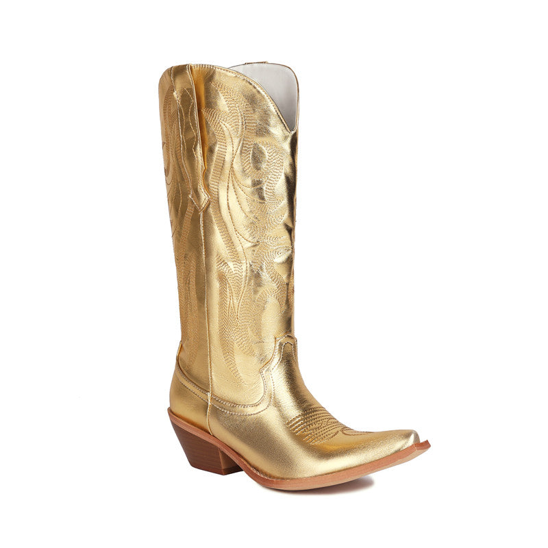 Gold Cowgirl Boots