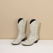 Mid Calf Cowgirl Boots