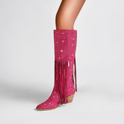Pink Rhinestone Cowboy Boots