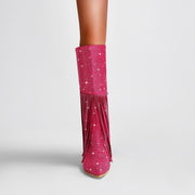 Pink Rhinestone Cowboy Boots