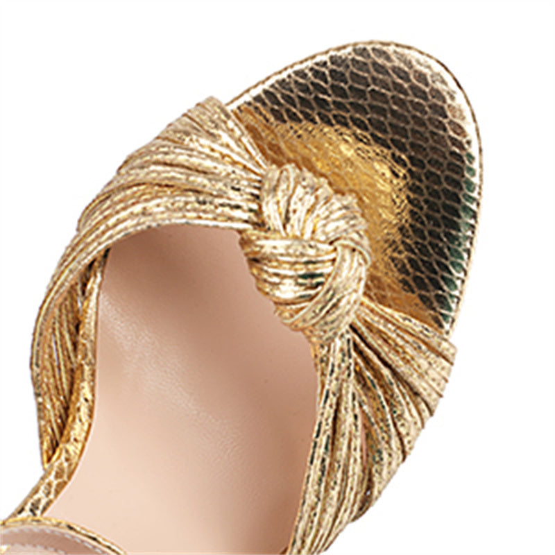 Gold Platform Sandals