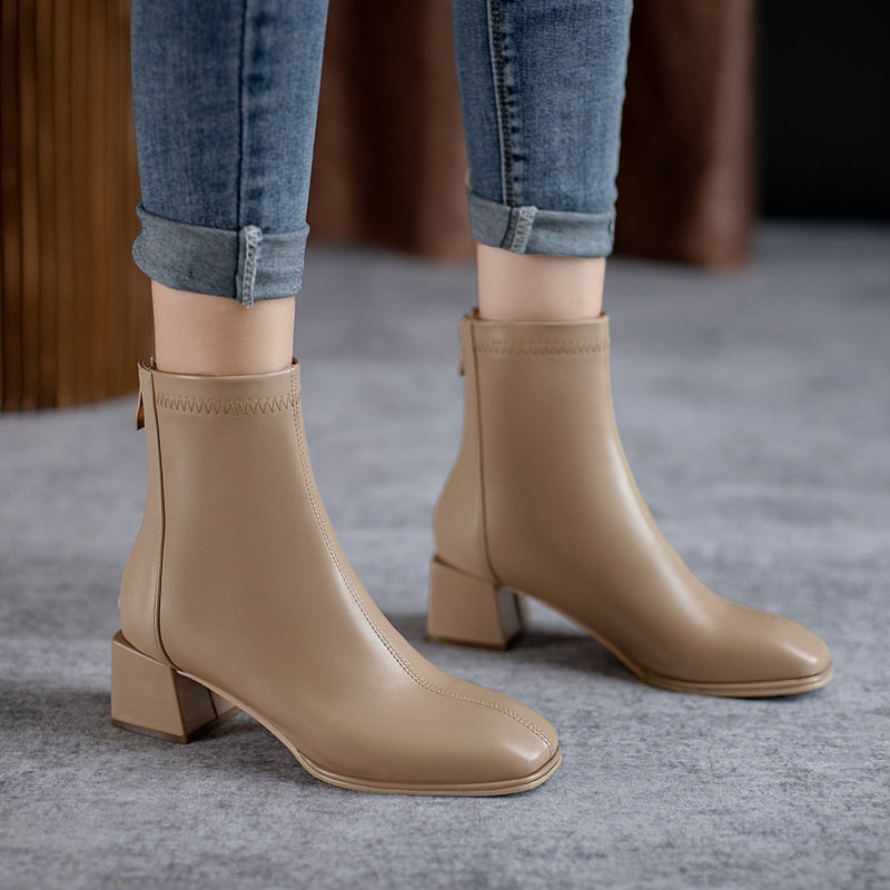 Womens nude ankle on sale boots