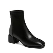 Square Toe Ankle Boots Womens