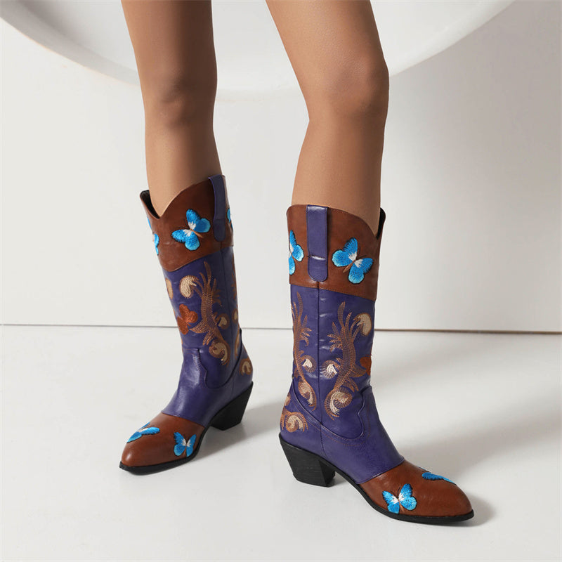 Womens cowboy boots outlet blue