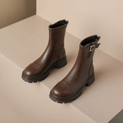 Flat Brown Boots Womens