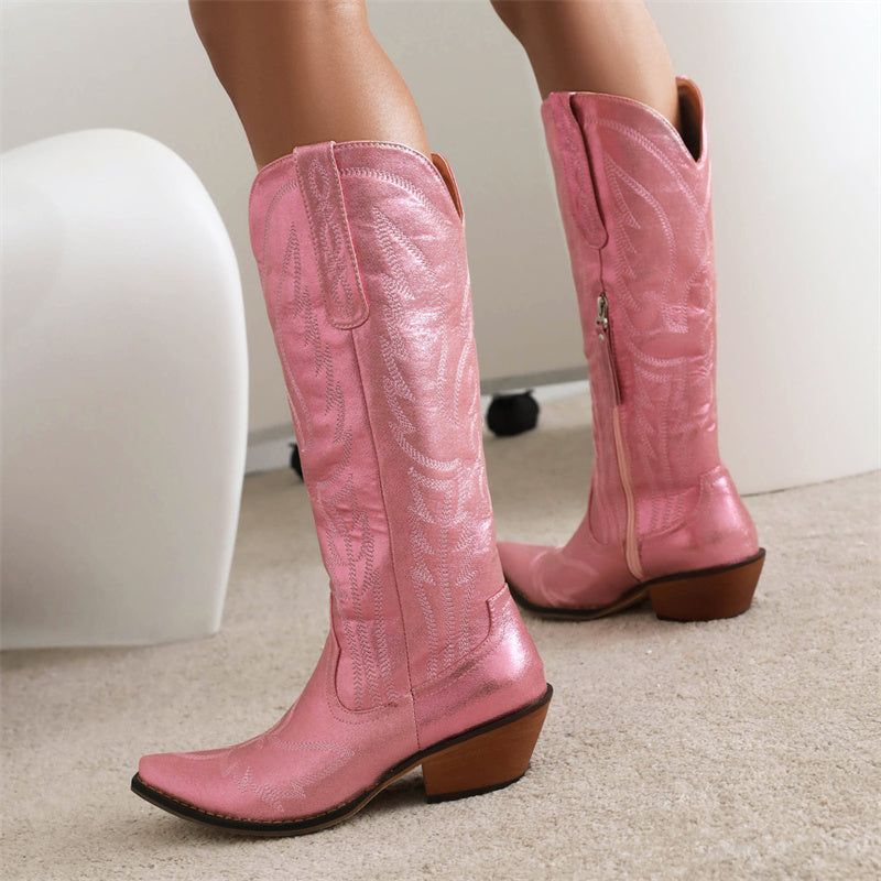 Womens Pink Cowboy Boots