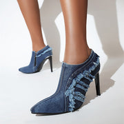 Ankle Denim Boots
