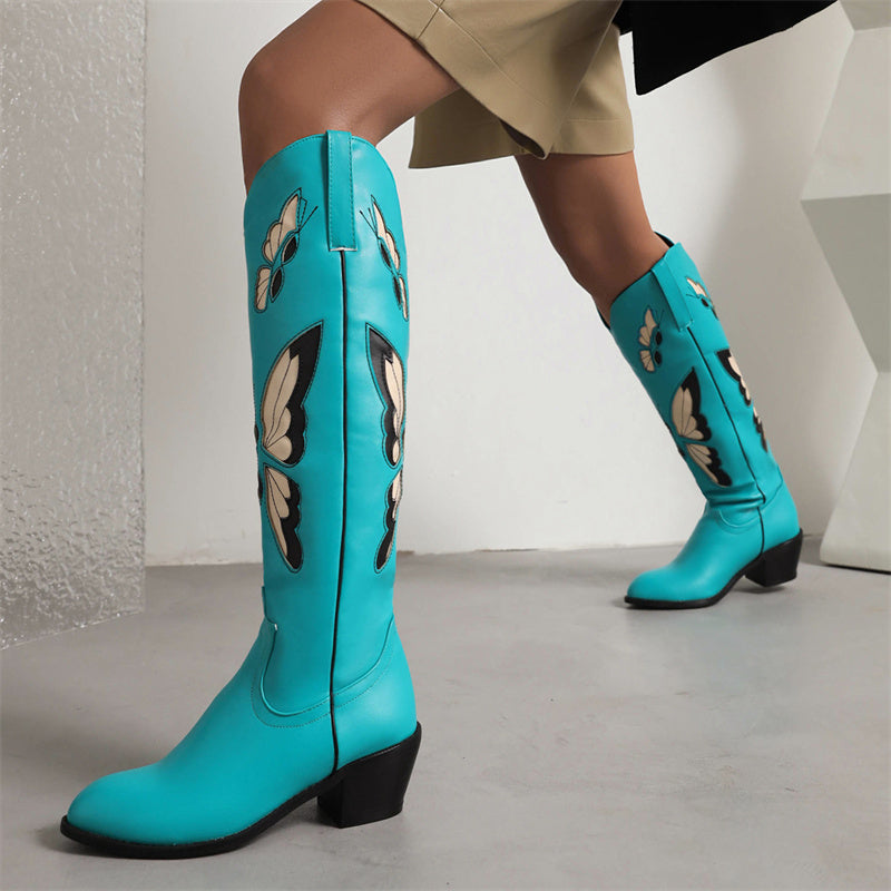 Blue Cowboy Boots Womens