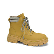 Yellow Combat Boots