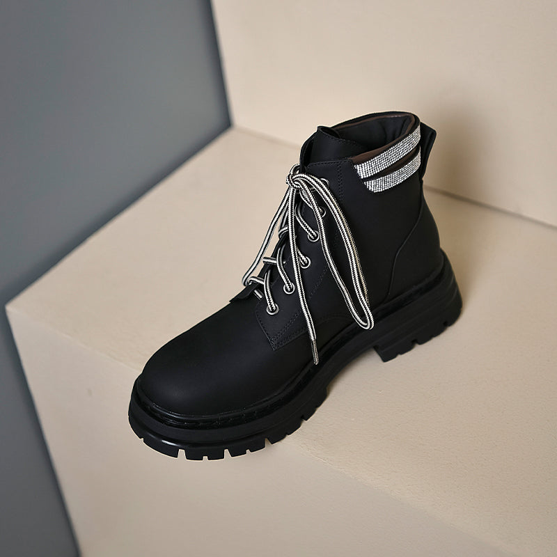 90s Combat Boots Black