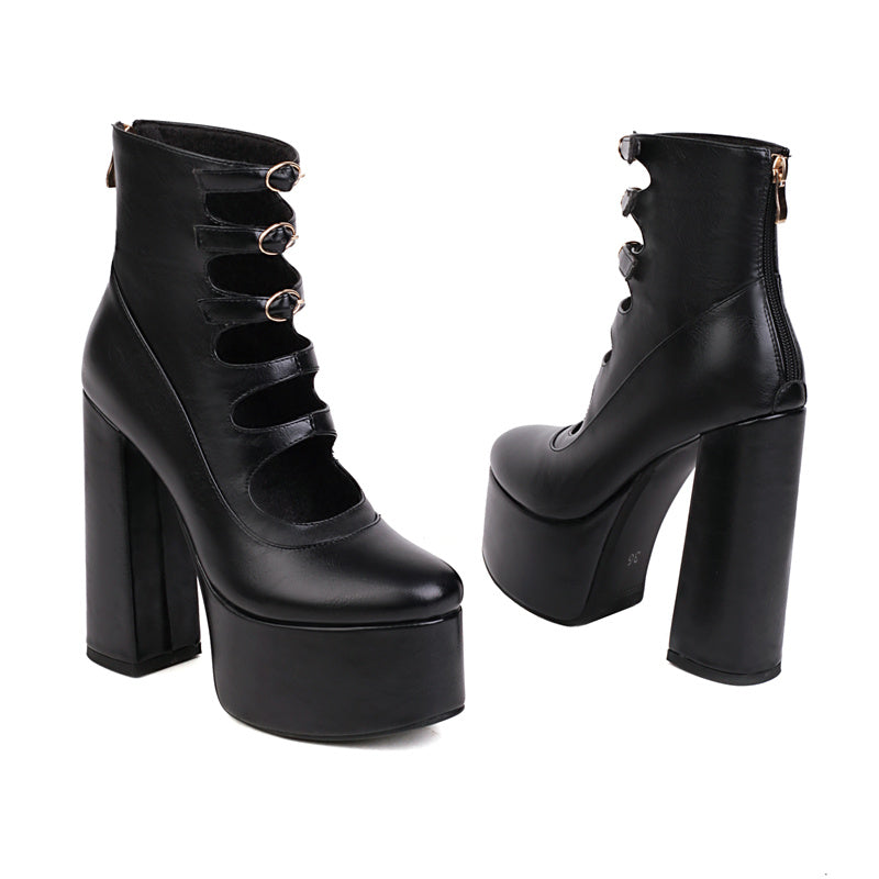 Cut out 2024 platform boots