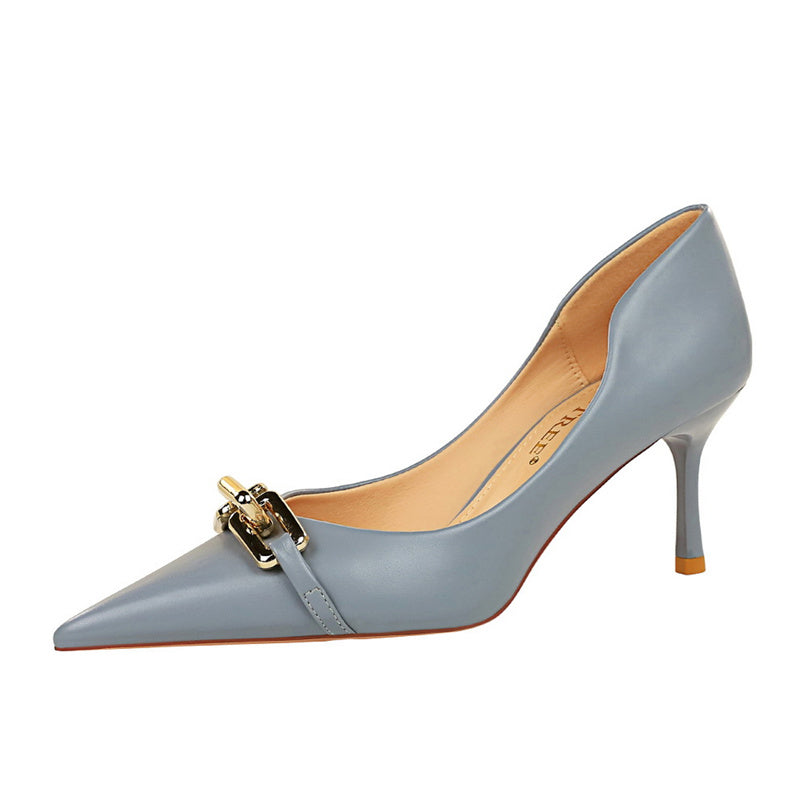 Powder blue cheap kitten heels