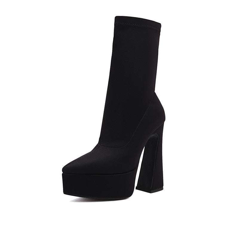 Black Pointed Toe Boots