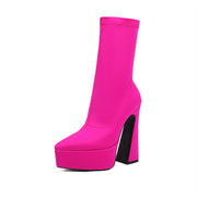 Hot Pink Platform Boots