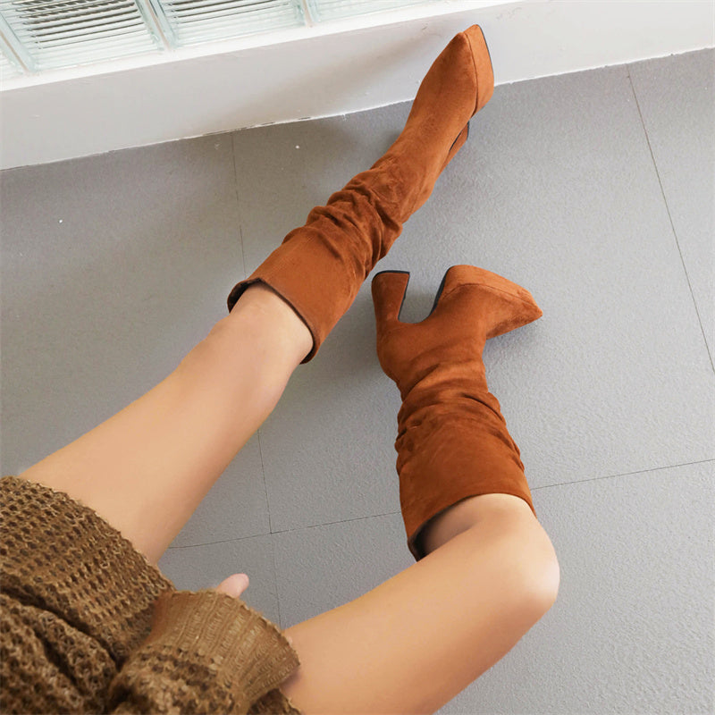 Brown Slouch Boots