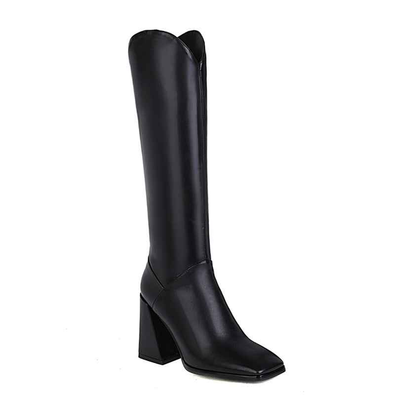 Billini Ximena - Black Knee-High Boots - Platform High Heel Boots - Lulus