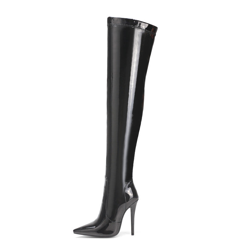 Stiletto Heeled over the Knee Boots Allie
