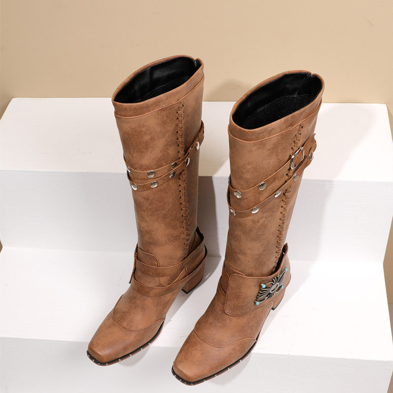 Capri Knee High Cowboy Boots Womens