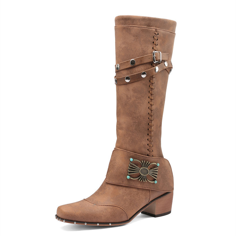 Capri Knee High Cowboy Boots Womens